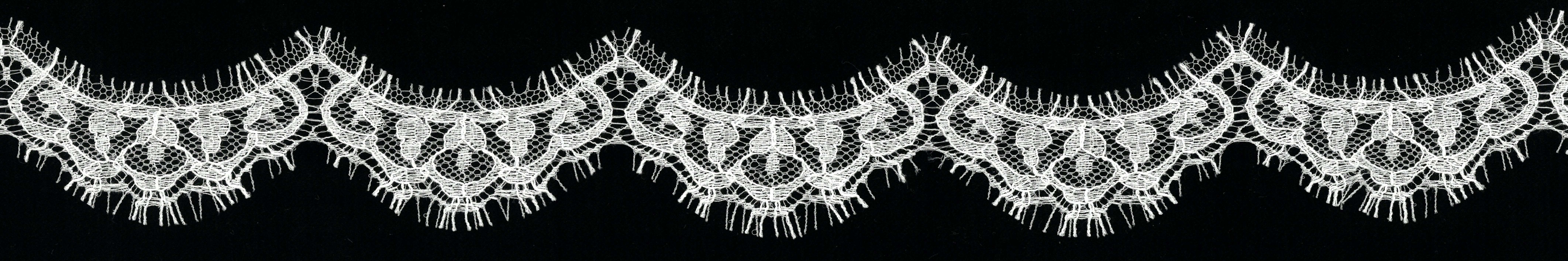 FRENCH LACE EDGING - WHITE